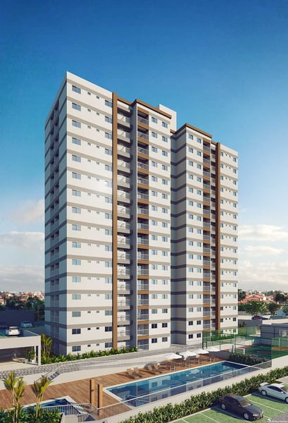 Fachada do TOP Club Residencial em Salvador