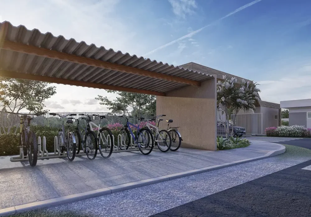 Bicicletário do Duo Residencial das Árvores em Camaçari
