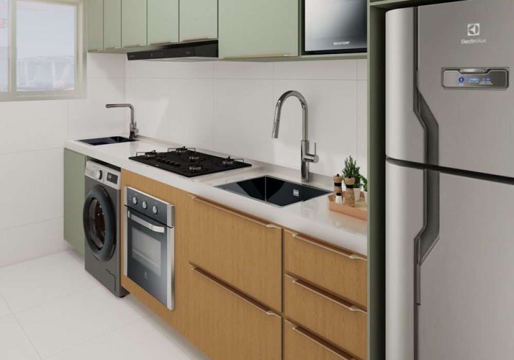 Cozinha do Residencial Vila de Abrantes