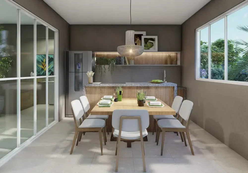 Espaço Gourmet do Duo Residencial das Árvores em Camaçari