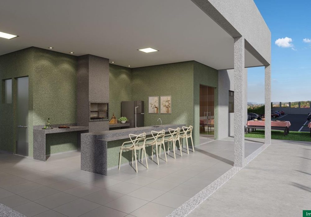 Espaço gourmet Residencial Golf Riviera MRV