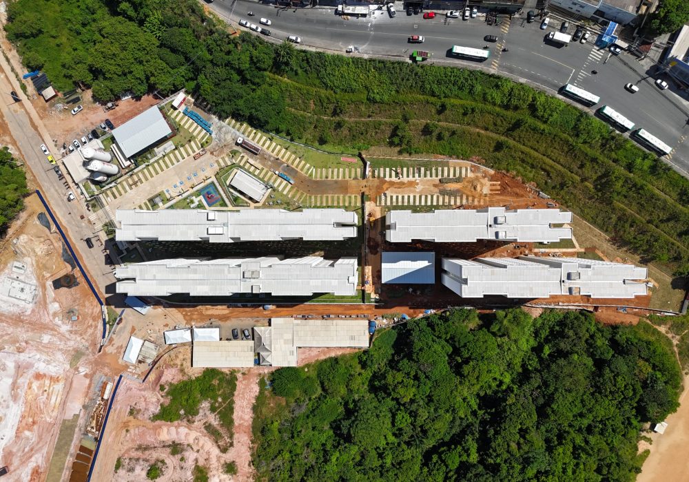Evolução de obra do Vale dos Lírios Maio 2