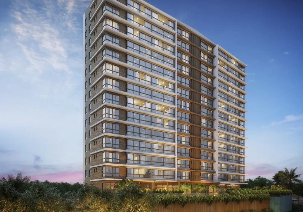 Fachada Noturna do La Mar Jaguaribe