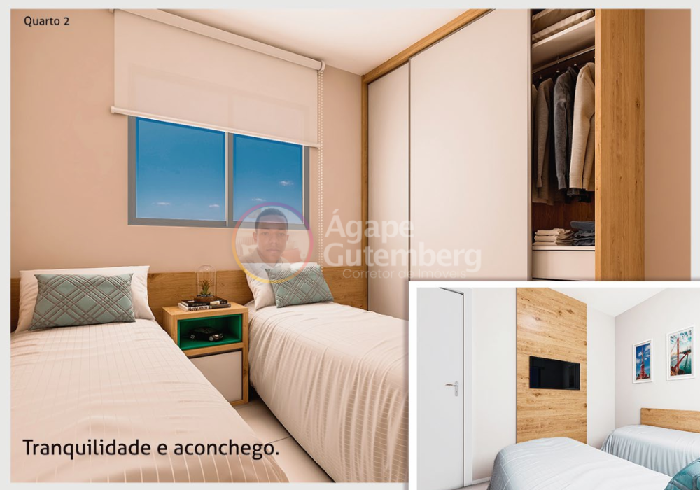 Quarto 02 do Reservas do Picuaia em Lauro de Freitas