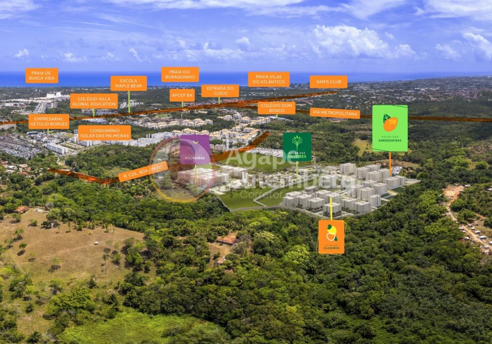 Foto Aérea do Empreendimento Solar das Amendoeiras da MRV em Abrantes