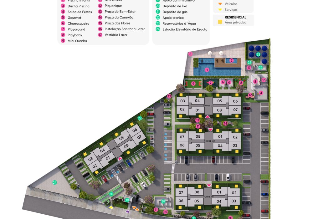 Implantação Residencial Golf Riviera MRV Salvador