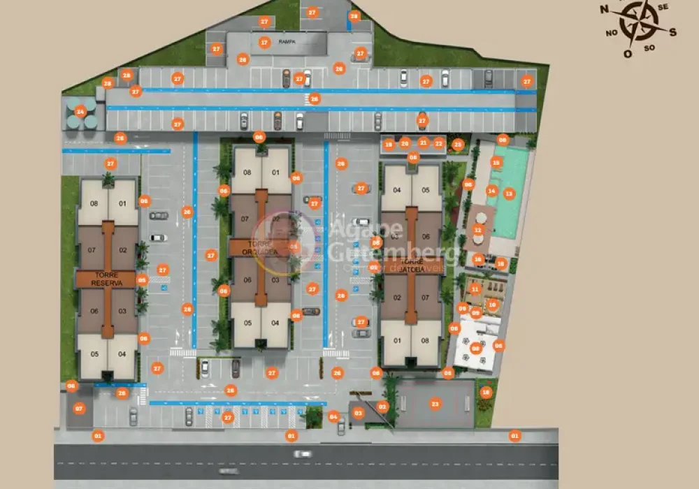 Implantação do Arbo Patamares da Stanza