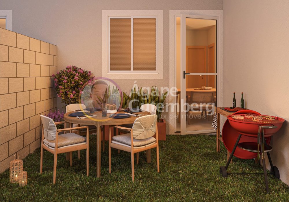 Jardim Privativo do Apartamento no Solar das Amendoeiras da MRV em Abrantes