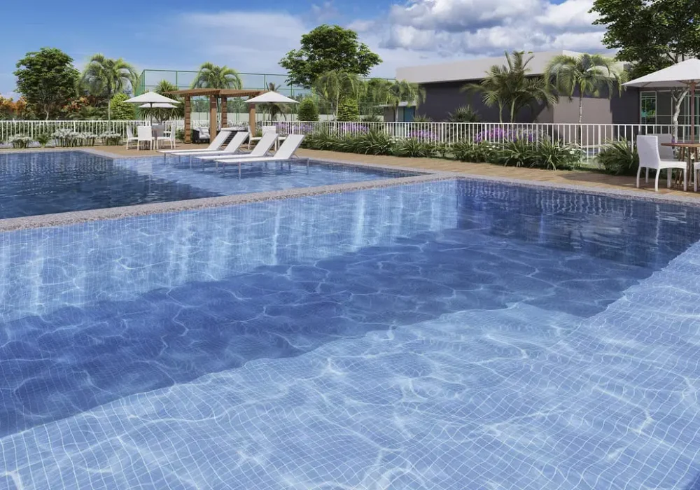 Piscina Adulto e infantil do Duo Residencial das Árvores em Camaçari
