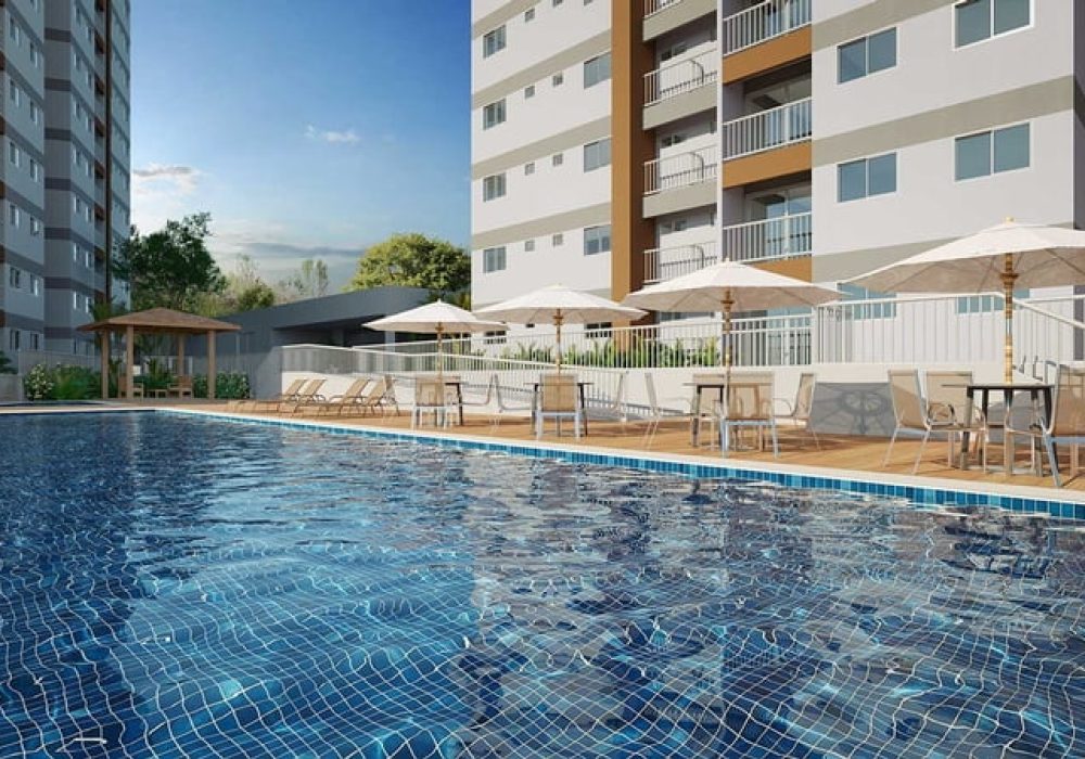 Piscina do TOP Club Residencial em Salvador