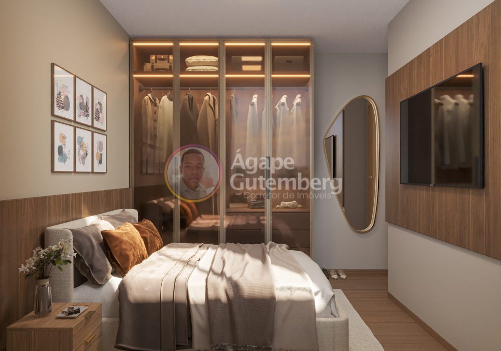 Quarto do Apartamento no Solar das Amendoeiras da MRV em Abrantes