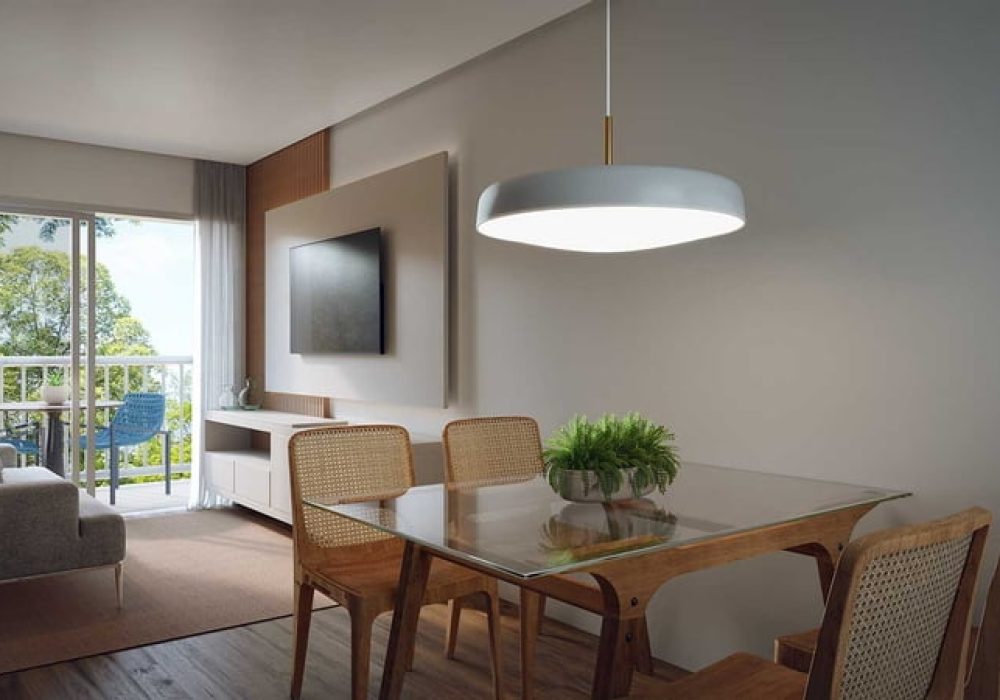 Sala de Estar do Apartamento TOP Club Residencial em Salvador