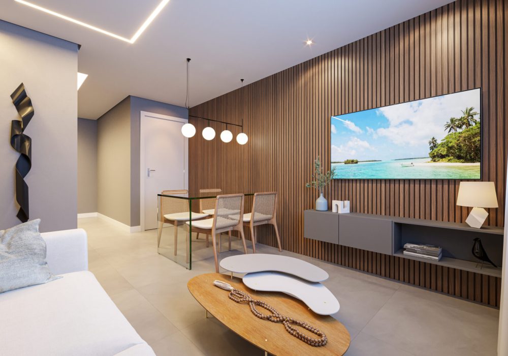 Sala de Estar do Reserva Bambuí da LMarquezzo em Camaçari