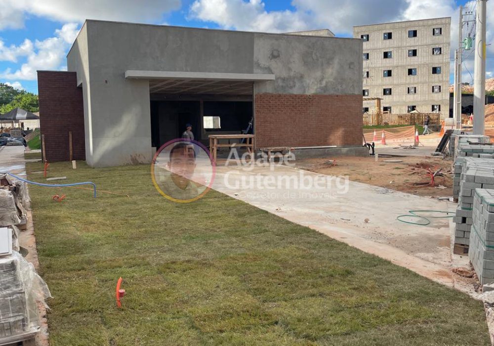 Salão de Festas Andamento da Obra do Reserva Bambuí da LMarquezzo em Camaçari